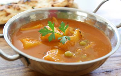 Карри с горошком и картофелем